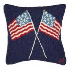 A pillow featuring the flag of the United States of America