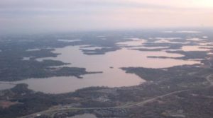 Aerial view of Lake Minnetonka and surrounding lakes, Minnesota